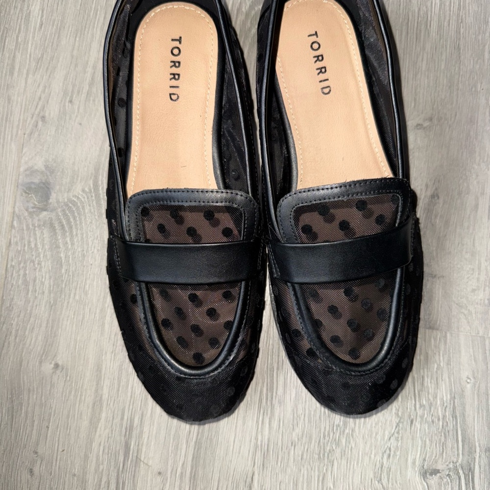 Torrid Black Polka Dot Women's Loafers